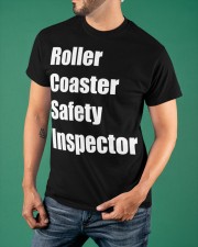 Roller Coaster Safety Inspector Roller Shirt Related Themed Roller Coaster Enthusiast Gifts Classic T-Shirt apparel-classic-tshirt-lifestyle-front-88