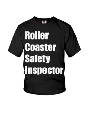 Roller Coaster Safety Inspector Roller Shirt Related Themed Roller Coaster Enthusiast Gifts Youth T-Shirt tile