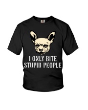 I Only Bite Stupid People Chihuahua2 Youth T-Shirt thumbnail
