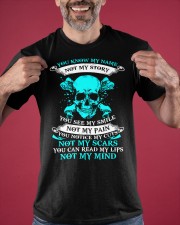 Skull You Know My Name Not My Story T-Shirt For Men Cool Statement Shirt Classic T-Shirt apparel-classic-tshirt-lifestyle-front-181