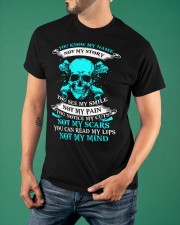 Skull You Know My Name Not My Story T-Shirt For Men Cool Statement Shirt Classic T-Shirt apparel-classic-tshirt-lifestyle-front-88
