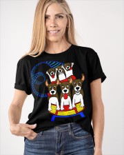 Beagle Dog Ride Roller Coaster Shirt Amusement Park Cute T-Shirt Gift For Dog Lovers Classic T-Shirt apparel-classic-tshirt-lifestyle-front-100