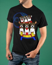 Beagle Dog Ride Roller Coaster Shirt Amusement Park Cute T-Shirt Gift For Dog Lovers Classic T-Shirt apparel-classic-tshirt-lifestyle-front-88