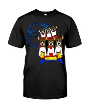 Beagle Dog Ride Roller Coaster Shirt Amusement Park Cute T-Shirt Gift For Dog Lovers Classic T-Shirt front