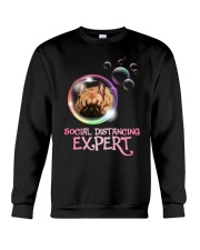Social Distancing Expert frenchie 2 Crewneck Sweatshirt thumbnail
