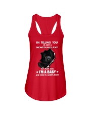 I'm telling you i'm not a newfoundland Ladies Flowy Tank thumbnail