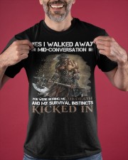 Yes I Walked Away Mid-Conversation Viking Shirt Mens Apparel Cool Viking Gifts Classic T-Shirt apparel-classic-tshirt-lifestyle-front-181