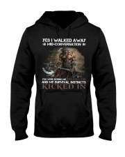 Yes I Walked Away Mid-Conversation Viking Shirt Mens Apparel Cool Viking Gifts Hooded Sweatshirt tile