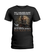 Yes I Walked Away Mid-Conversation Viking Shirt Mens Apparel Cool Viking Gifts Ladies T-Shirt tile
