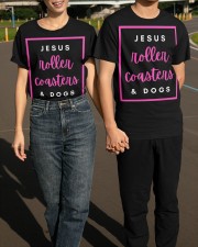 Jesus Roller Coasters And Dogs shirt Christian Faith Amusement Park T-Shirt Dog Lovers Gift Classic T-Shirt apparel-classic-tshirt-lifestyle-front-145