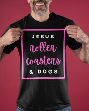 Jesus Roller Coasters And Dogs shirt Christian Faith Amusement Park T-Shirt Dog Lovers Gift Classic T-Shirt apparel-classic-tshirt-lifestyle-front-181