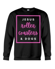 Jesus Roller Coasters And Dogs shirt Christian Faith Amusement Park T-Shirt Dog Lovers Gift Crewneck Sweatshirt tile