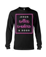 Jesus Roller Coasters And Dogs shirt Christian Faith Amusement Park T-Shirt Dog Lovers Gift Long Sleeve Tee tile