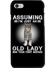 Cats Cute T-shirt Assuming I'm just an old lady Phone Case thumbnail