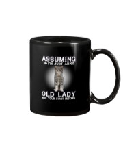 Cats Cute T-shirt Assuming I'm just an old lady Mug thumbnail