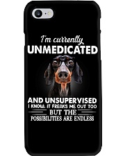 im currently unsupervised dachshund Phone Case thumbnail