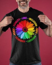 Daisy Kindness Peace Equality Love Shirt Apparel LGBT Pride Clothing Inspired Gifts Classic T-Shirt apparel-classic-tshirt-lifestyle-front-181