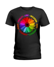 Daisy Kindness Peace Equality Love Shirt Apparel LGBT Pride Clothing Inspired Gifts Ladies T-Shirt tile