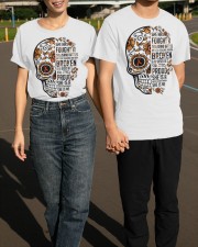 She Has Fought A Thousand Battles Shirt Multiple Sclerosis Awareness Skull T-Shirt Gift For Her Classic T-Shirt apparel-classic-tshirt-lifestyle-front-145