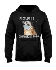 Picture It Quarantine 2020 pug Hooded Sweatshirt thumbnail