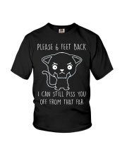 Please 6 Feet Back I Can Still Pis You Off cat Youth T-Shirt thumbnail