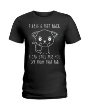 Please 6 Feet Back I Can Still Pis You Off cat Ladies T-Shirt thumbnail