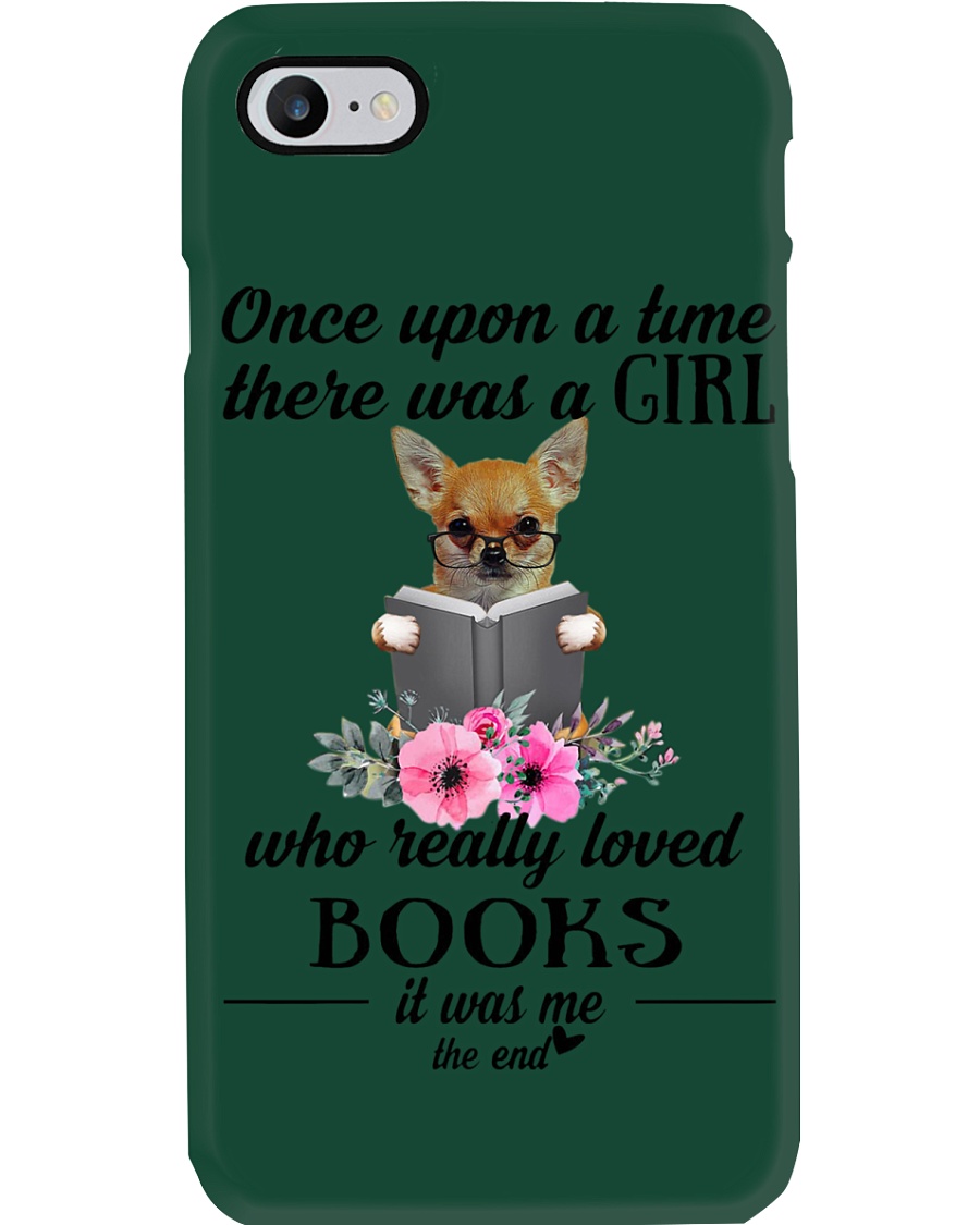 Once wpon a time there was a girl chihuahua book Phone Case