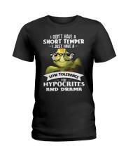 Turtle I Don't Have A Short Temper Ladies T-Shirt thumbnail