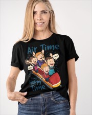 Air Time In My Happy Time Shirt Funny Roller Coaster Graphic T-Shirt Gift Ideas For Grandkids Classic T-Shirt apparel-classic-tshirt-lifestyle-front-100
