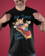 Air Time In My Happy Time Shirt Funny Roller Coaster Graphic T-Shirt Gift Ideas For Grandkids Classic T-Shirt apparel-classic-tshirt-lifestyle-front-181