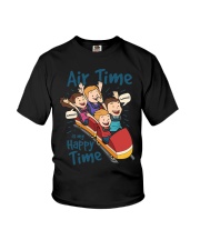 Air Time In My Happy Time Shirt Funny Roller Coaster Graphic T-Shirt Gift Ideas For Grandkids Youth T-Shirt tile