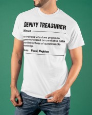 Deputy Treasurer Noun Definition Shirt Vintage Design T-Shirt Gift For Worker Classic T-Shirt apparel-classic-tshirt-lifestyle-front-88