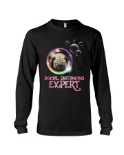Social Distancing Expert pug 2 Long Sleeve Tee thumbnail