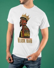 King Black Dad Father's Day Shirt African American Black Father Shirt Gifts For Dad Classic T-Shirt apparel-classic-tshirt-lifestyle-front-88