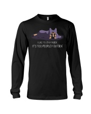 I Like To Stay Inside It'S Too Peopley german 1 Long Sleeve Tee thumbnail