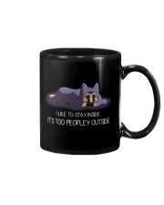 I Like To Stay Inside It'S Too Peopley german 1 Mug thumbnail