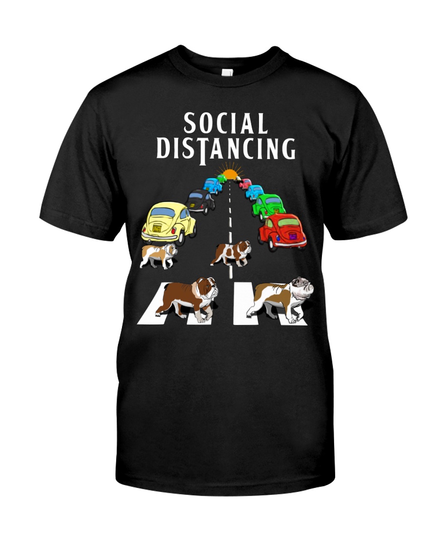 Bulldog Social Distancing Classic T-Shirt