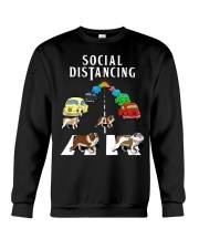 Bulldog Social Distancing Crewneck Sweatshirt thumbnail