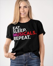 Eat Sleep Musicals Repeat Shirt For Musical Theater Actor Actress Christmas Gift Ideas Classic T-Shirt apparel-classic-tshirt-lifestyle-front-100