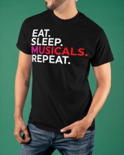 Eat Sleep Musicals Repeat Shirt For Musical Theater Actor Actress Christmas Gift Ideas Classic T-Shirt apparel-classic-tshirt-lifestyle-front-88