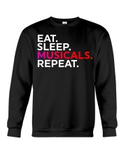Eat Sleep Musicals Repeat Shirt For Musical Theater Actor Actress Christmas Gift Ideas Crewneck Sweatshirt tile