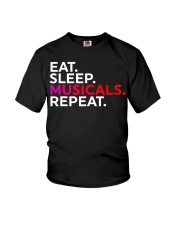 Eat Sleep Musicals Repeat Shirt For Musical Theater Actor Actress Christmas Gift Ideas Youth T-Shirt tile