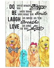 Do Be Laugh Love Golden Retriever 11x17 Poster front