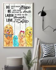 Do Be Laugh Love Golden Retriever 11x17 Poster lifestyle-poster-1