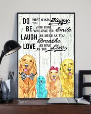 Do Be Laugh Love Golden Retriever 11x17 Poster lifestyle-poster-2