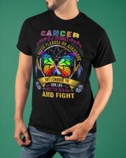 Cancer Is A Journey I Never Planned Of Asked For Shirt Cancer Awareness Quotes T-Shirt Gift Ideas Classic T-Shirt apparel-classic-tshirt-lifestyle-front-88