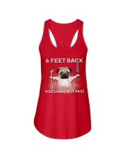 6 feet back you shall not pass Ladies Flowy Tank thumbnail