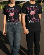 I'm Not A Hot Mess I'm A Spicy Disaster Shirt Humor Saying Flamingo T-Shirt Gift For Women Classic T-Shirt apparel-classic-tshirt-lifestyle-front-145