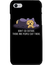 Don'T Go Outside There Are People Out There yorkie Phone Case thumbnail
