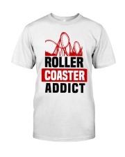 Rollercoaster Addict T-Shirt Roller Coaster Lover Enthusiast Gifts For Him Classic T-Shirt front